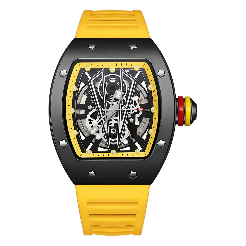 VELCRON - Black case, yellow accent
