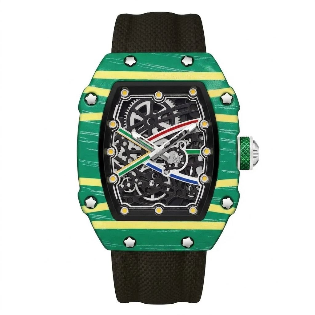 NYZARO – Skeleton Tonneau Sport Watch GIORGIO MARENO