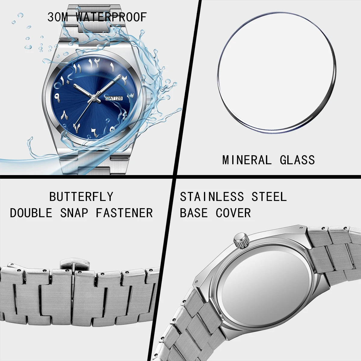 New Designer Watches for Men with Box Wholesale Men's Waterproof Quartz Watches in Bulk Custom Luxury Brand Watch with Logos Martino Valenti