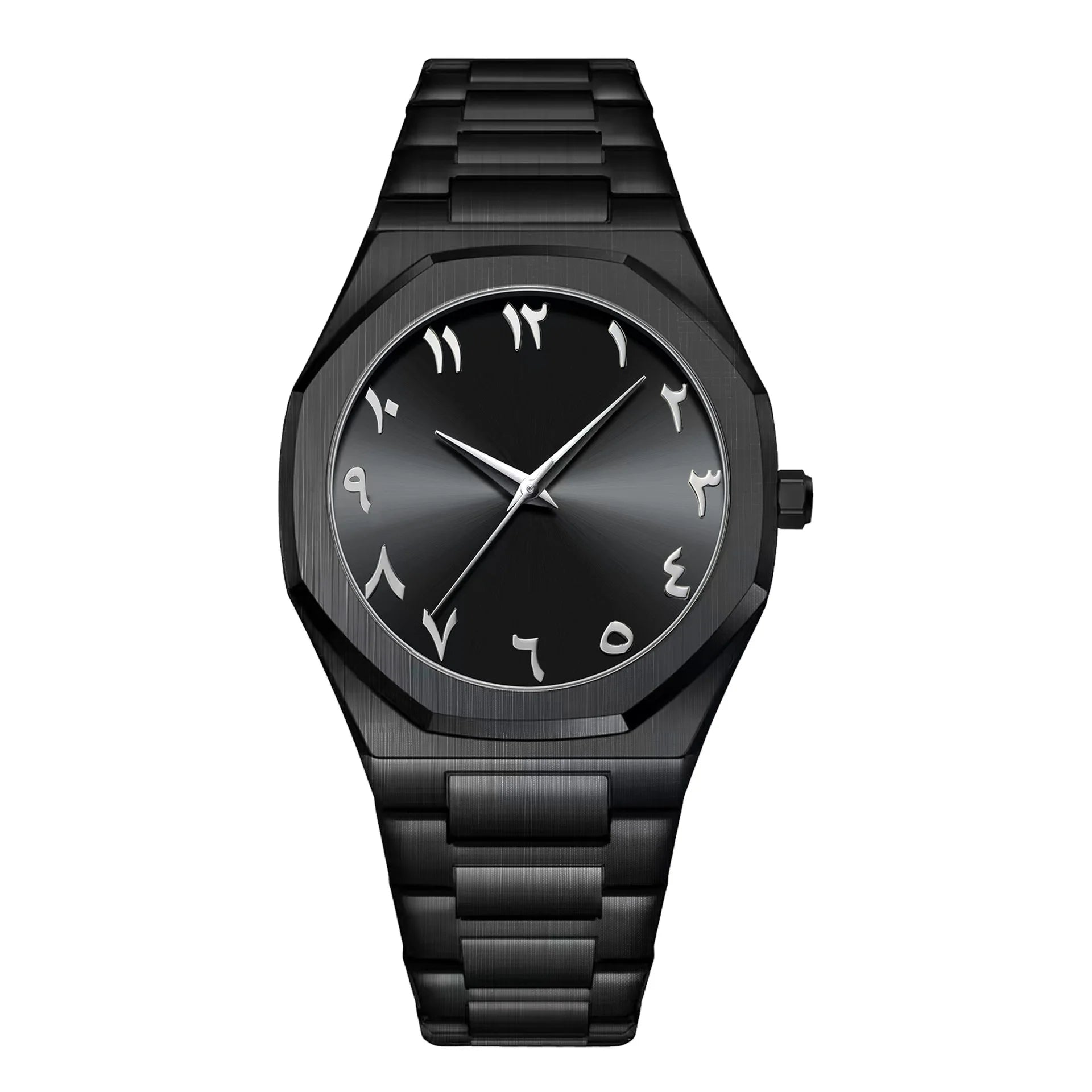 Fashionable men's quartz watch, Middle Eastern Arabic numeral dial, stylish stainless steel, waterproof business casual watch Martino Valenti