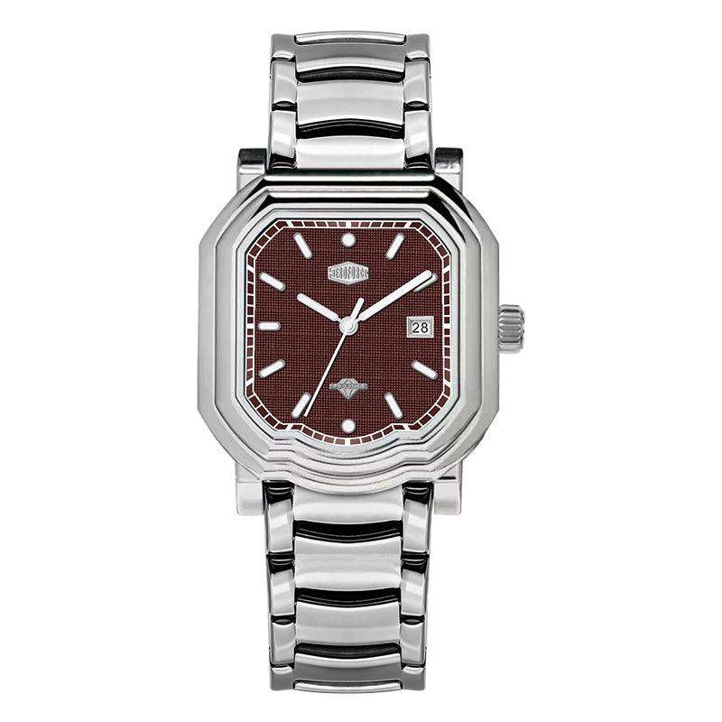 HeroForce 5051S – Men’s Geometric Analog Watch with Textured Dial Martino Valenti