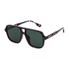 MV Retro — Oversized Square Sunglasses Red dark green