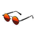 MV Vintage Round No.05 — Sunglasses Black Red