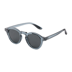 MV Cassius — Round Acetate Sunglasses Blue