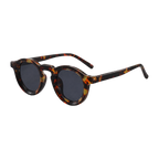 MV Hawthorne — Round Acetate Sunglasses Black Orange 2