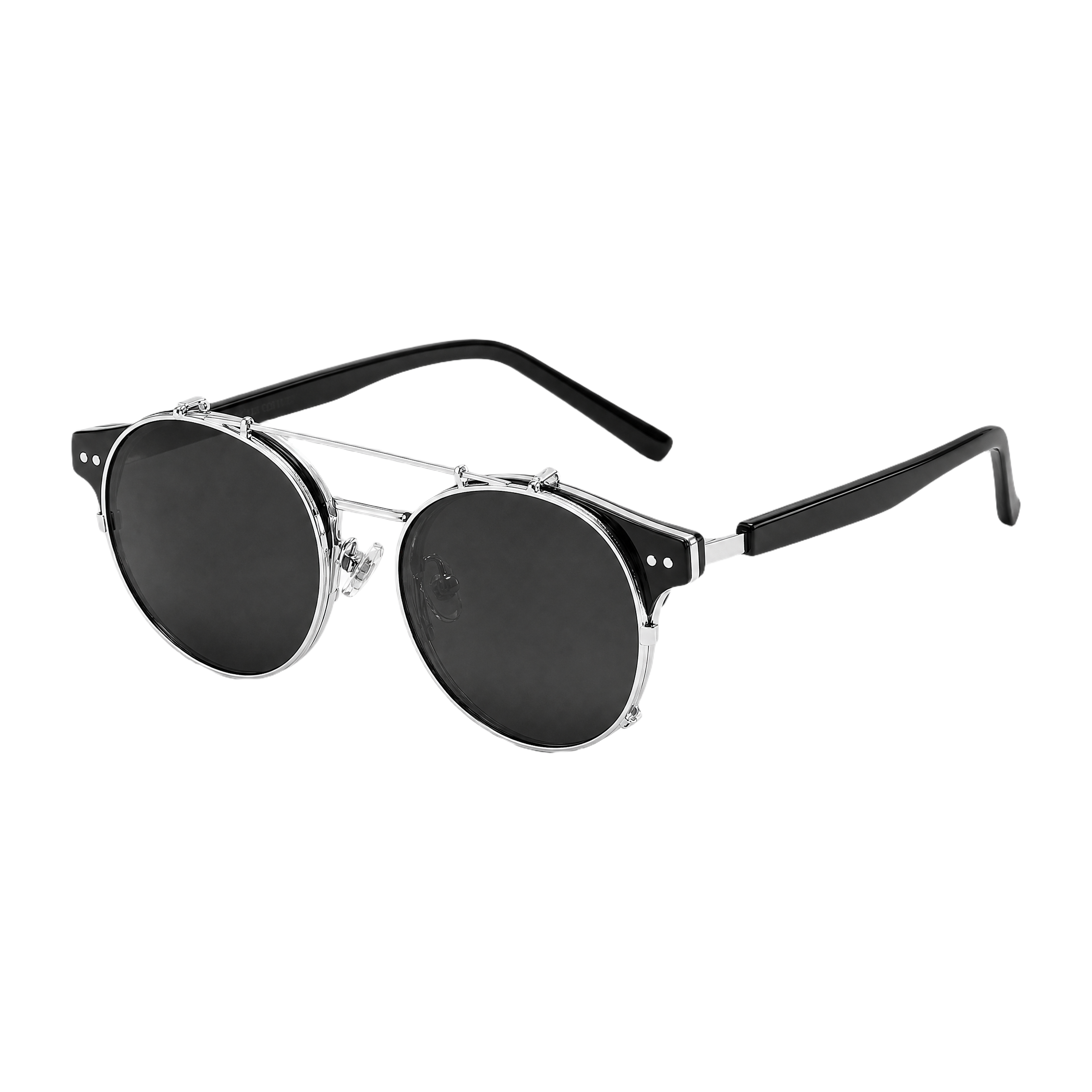 MV Falcon — Browline Sunglasses Silber Black