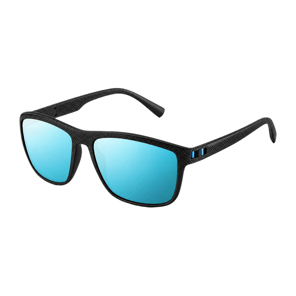 MV Dorian — Square Acetate Sunglasses Black Teal