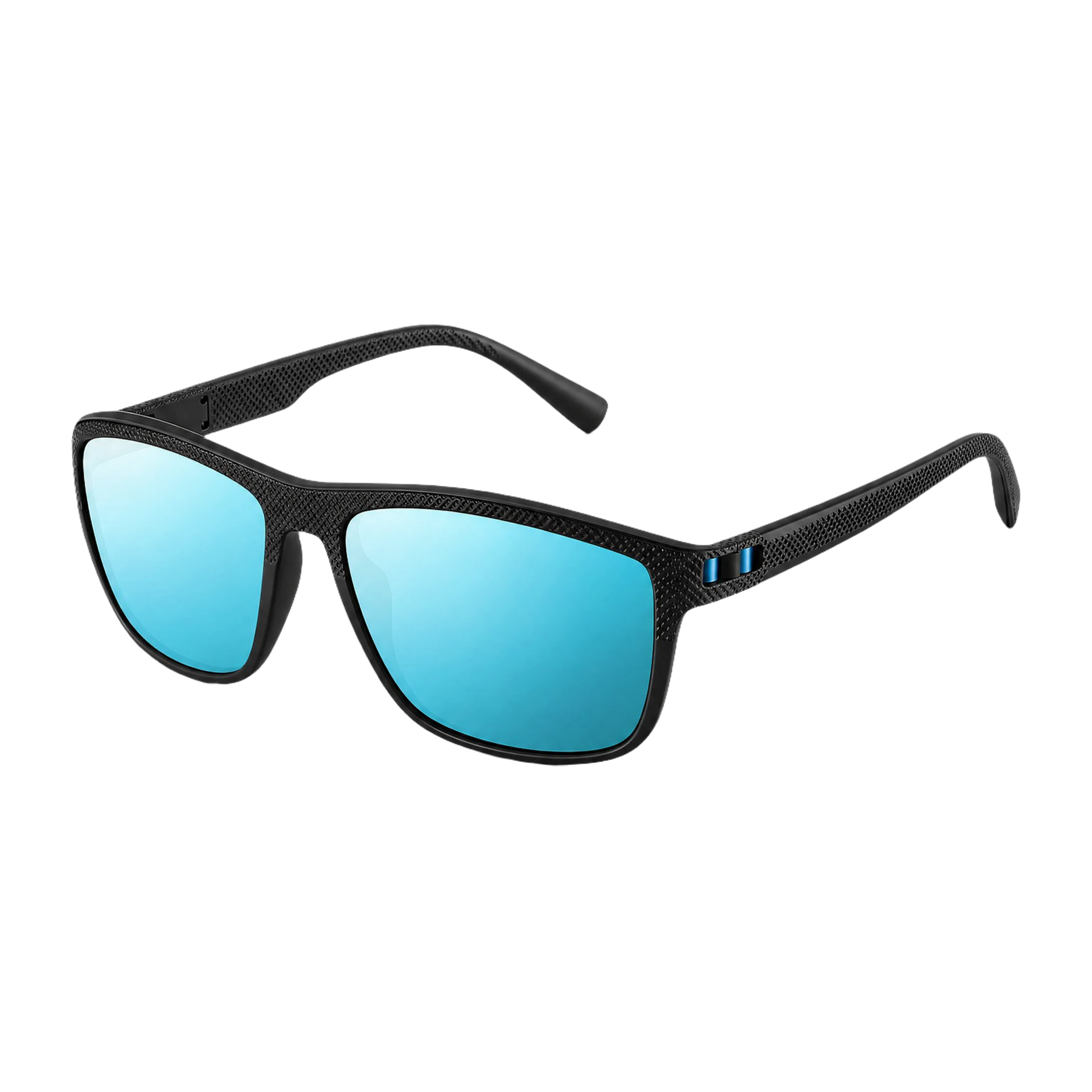 MV Dorian — Square Acetate Sunglasses Black Teal
