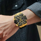 VYRONIX – Men’s Sport Chronograph Watch with Leather Strap Sergio Cavelli