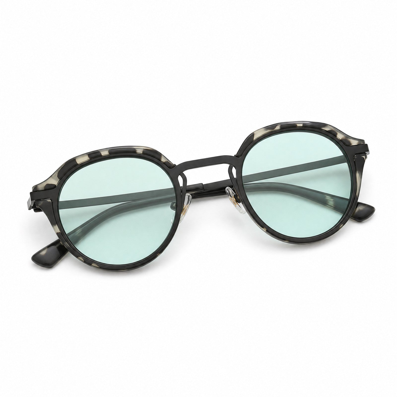 MV Rowan — Round Acetate Sunglasses folded