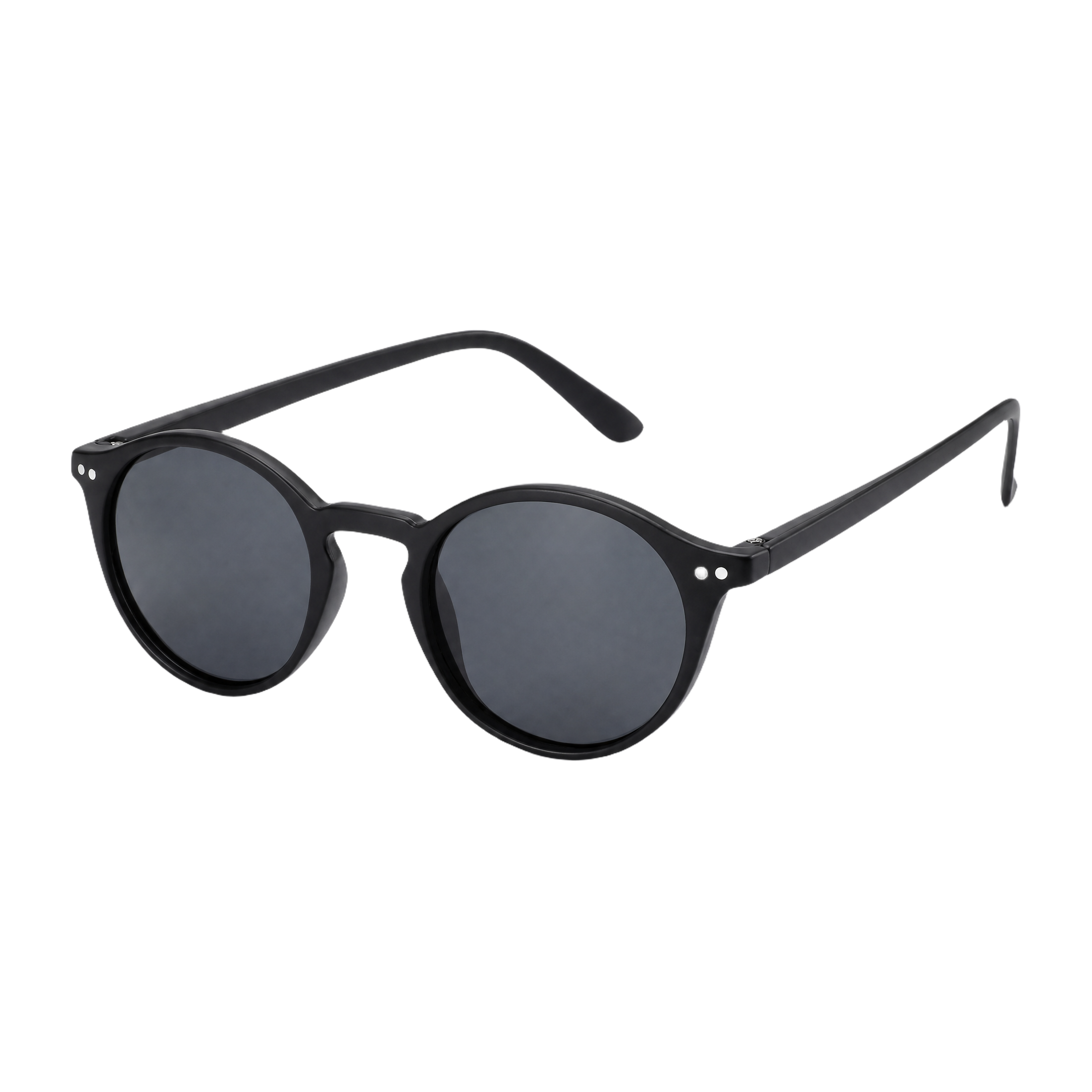 MV Weston — Round Acetate Sunglasses Black