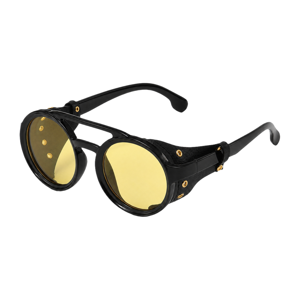 MV Vintage Round No.03 — Sunglasses black yellow
