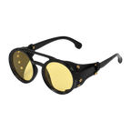 MV Vintage Round No.03 — Sunglasses black yellow