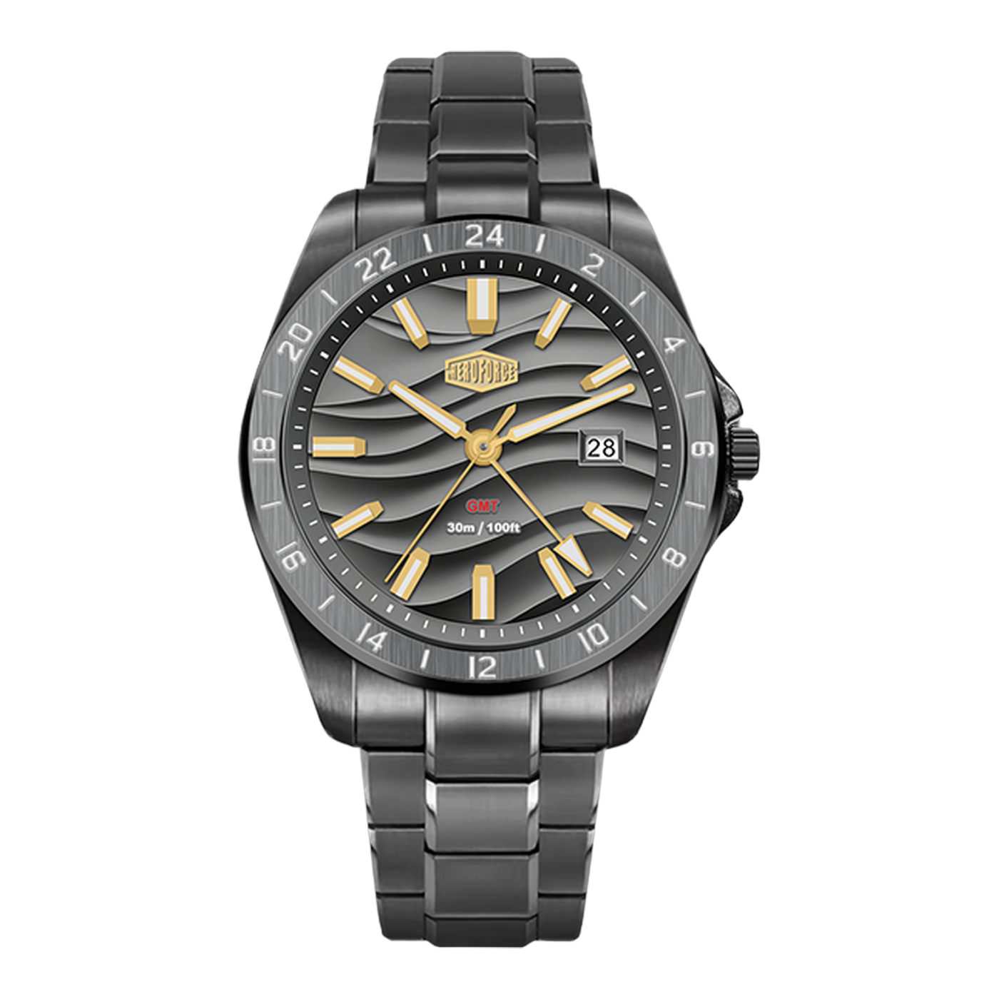 MARVANO Dark Gray Gold