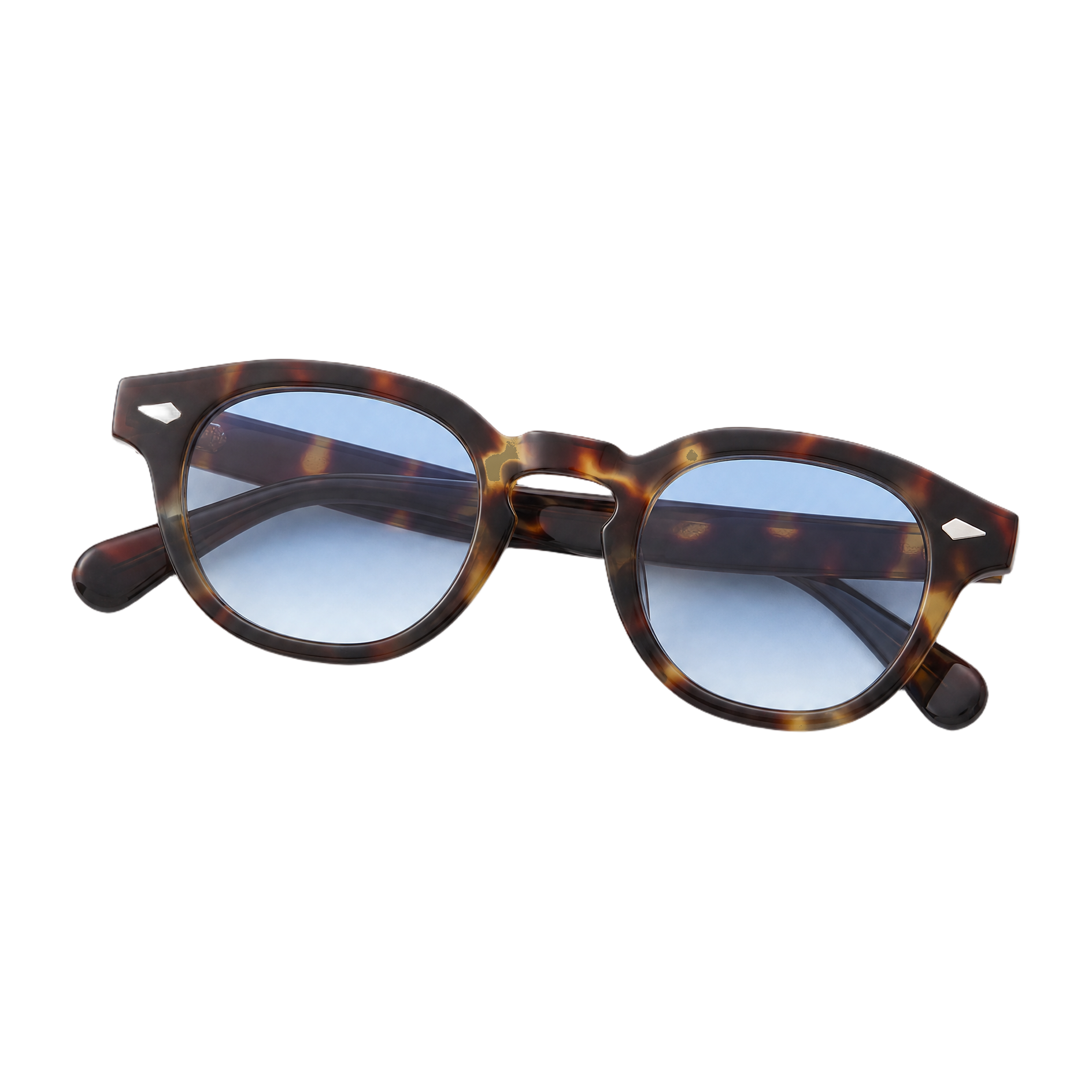 MV Ashford — Round Acetate Sunglasses folded