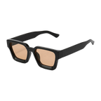 MV Kingsley — Square Acetate Sunglasses Black Orange 2