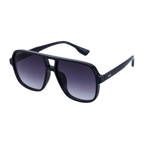 MV Retro — Oversized Square Sunglasses Black gray gradient