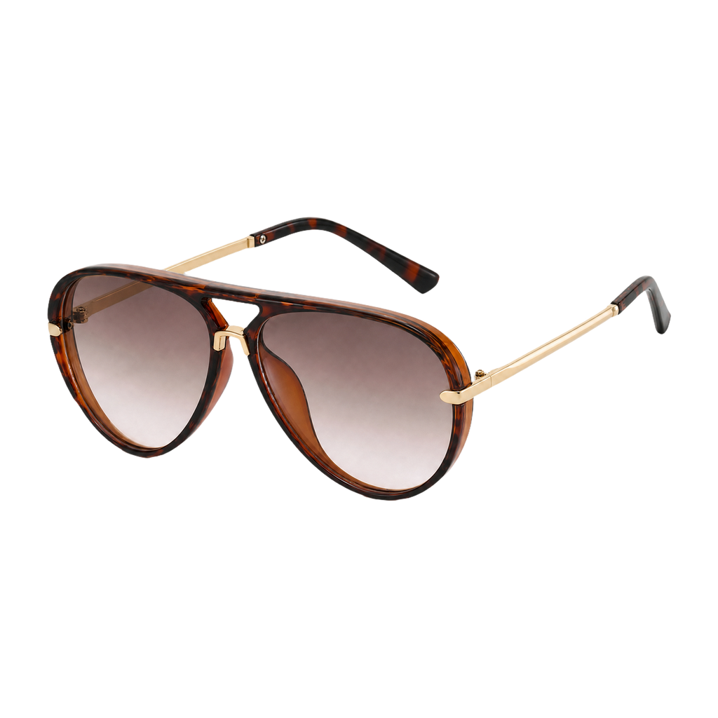 MV Gradient Pilot No.02 — Sunglasses Leopard blue
