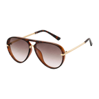 MV Gradient Pilot No.02 — Sunglasses Leopard blue
