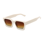 MV Kingsley — Square Acetate Sunglasses Cream Orange