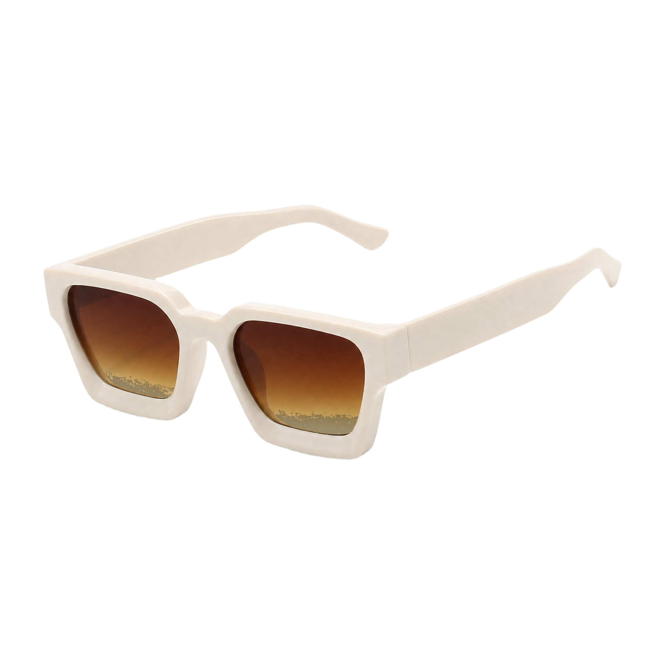 MV Kingsley — Square Acetate Sunglasses Cream Orange