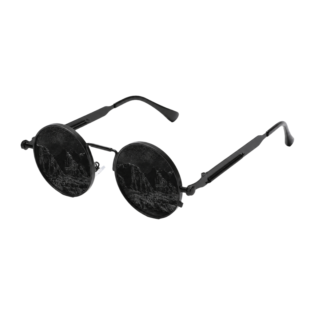 MV Vintage Round No.05 — Sunglasses Black Gray