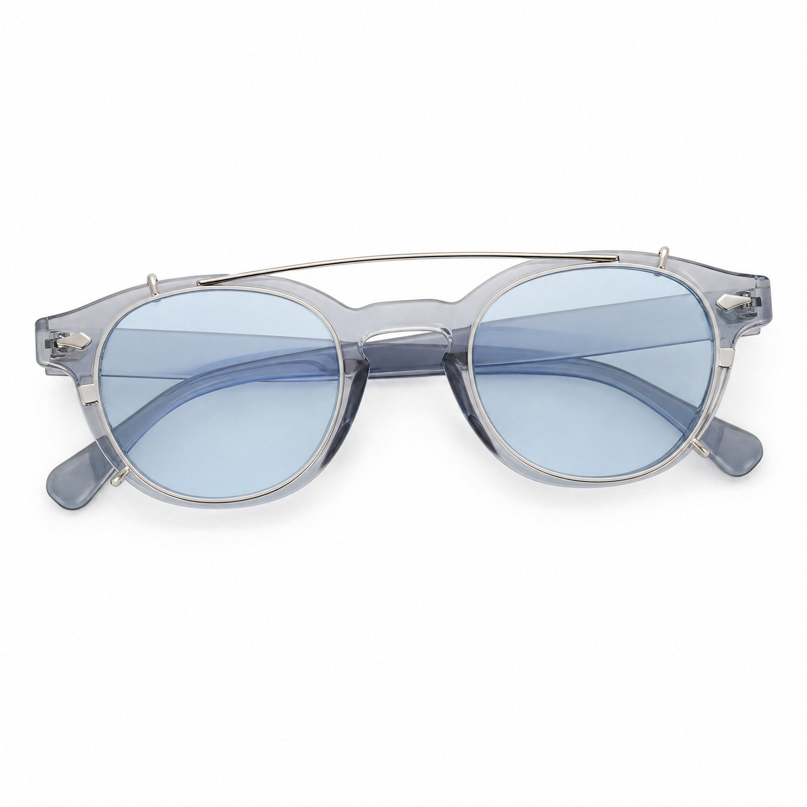MV Hensley — Round Acetate Sunglasses folded