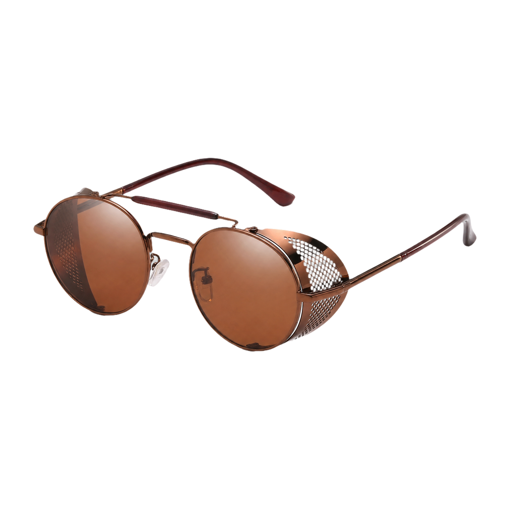 MV Vantage — Round Steampunk Sunglasses 5-Tea-Tea