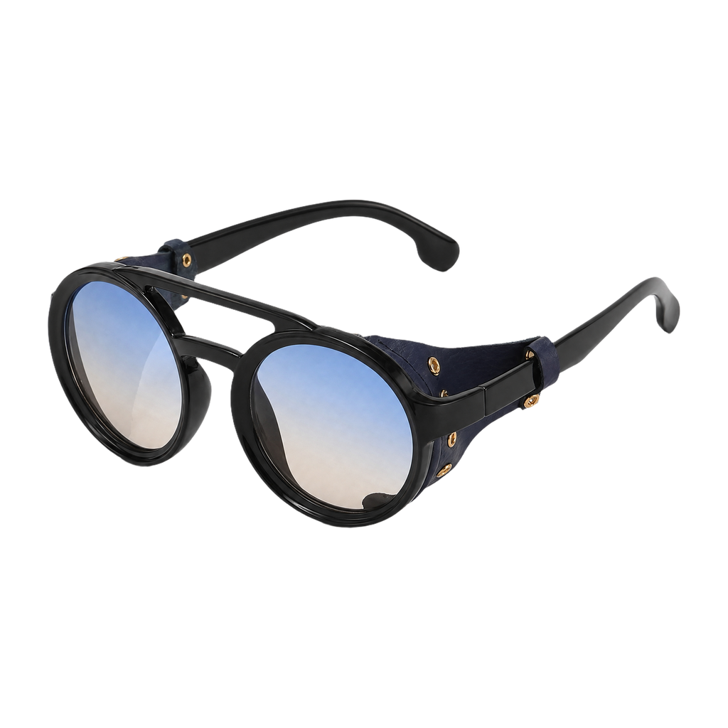 MV Vintage Round No.03 — Sunglasses black blue