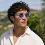 MV Merrick — Round Acetate Sunglasses wearing