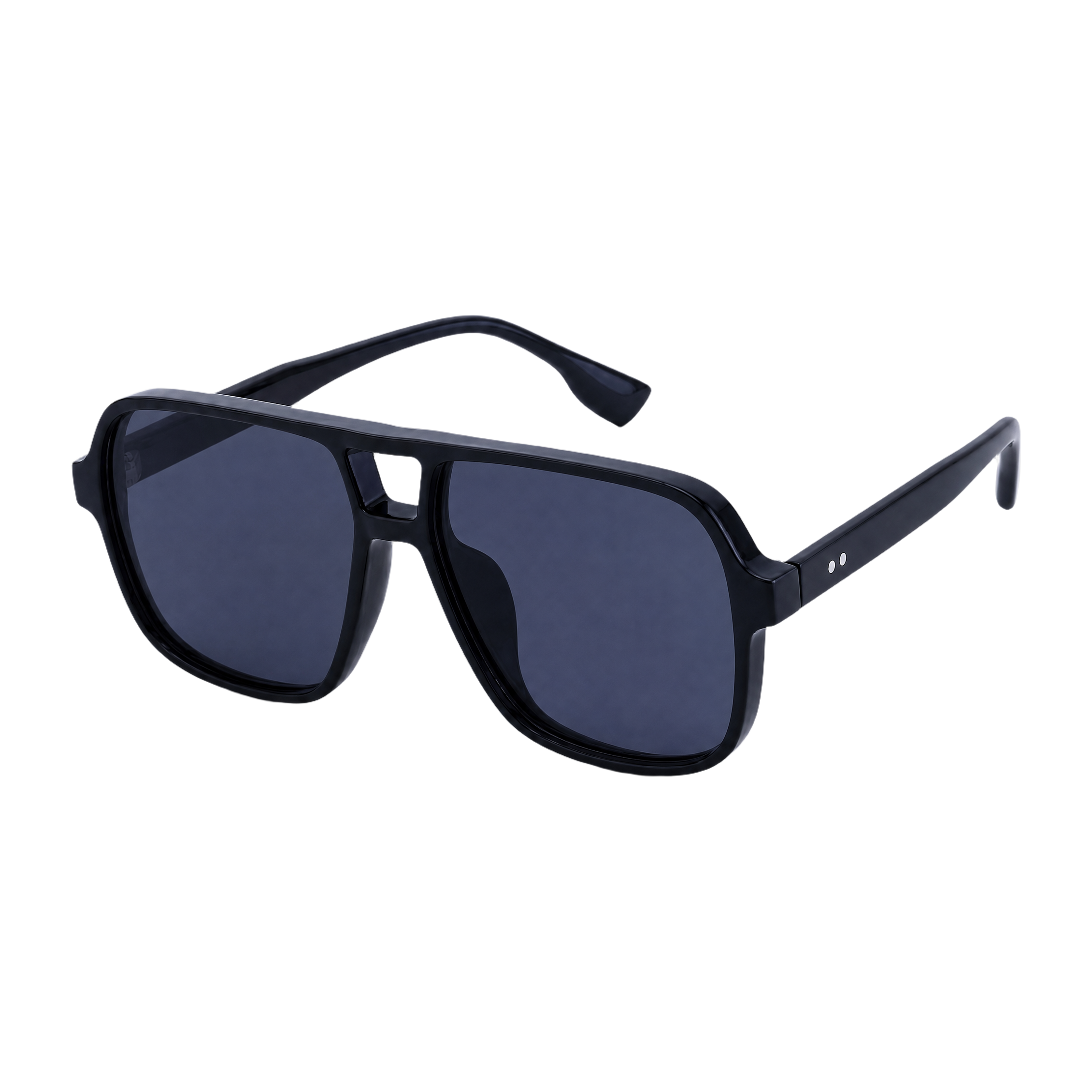 MV Retro — Oversized Square Sunglasses Black gray