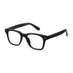 MV Calloway — Square Acetate Sunglasses Black With Clear