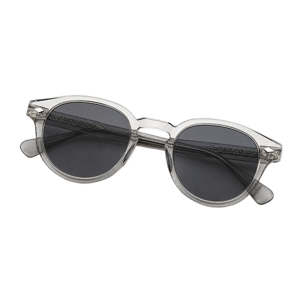 MV Ellery — Round Acetate Sunglasses folded