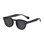 MV Ellery — Round Acetate Sunglasses Black