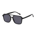 MV Sterling — Double-Bridge Pilot Sunglasses Black