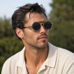 MV Vantage — Round Steampunk Sunglasses worn