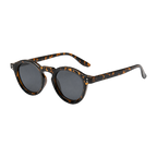 MV Cassius — Round Acetate Sunglasses Black Orange 3