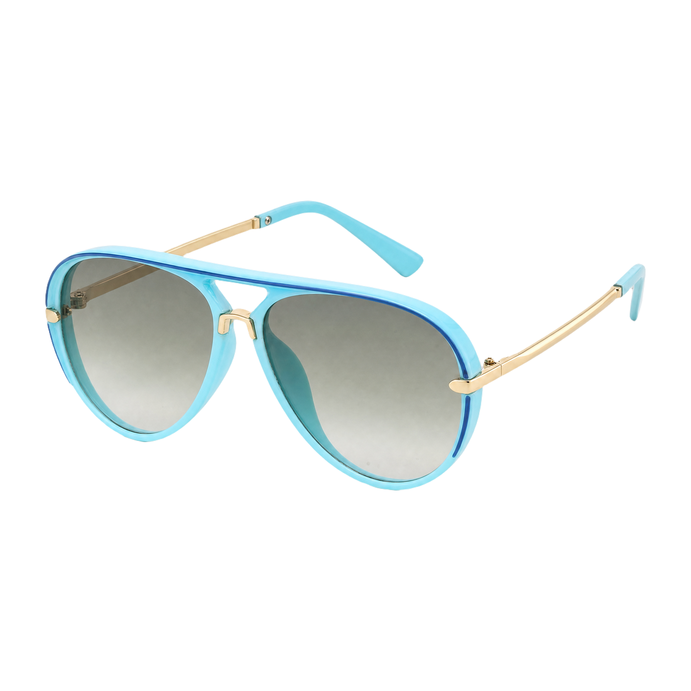 MV Gradient Pilot No.02 — Sunglasses Blue green gradient