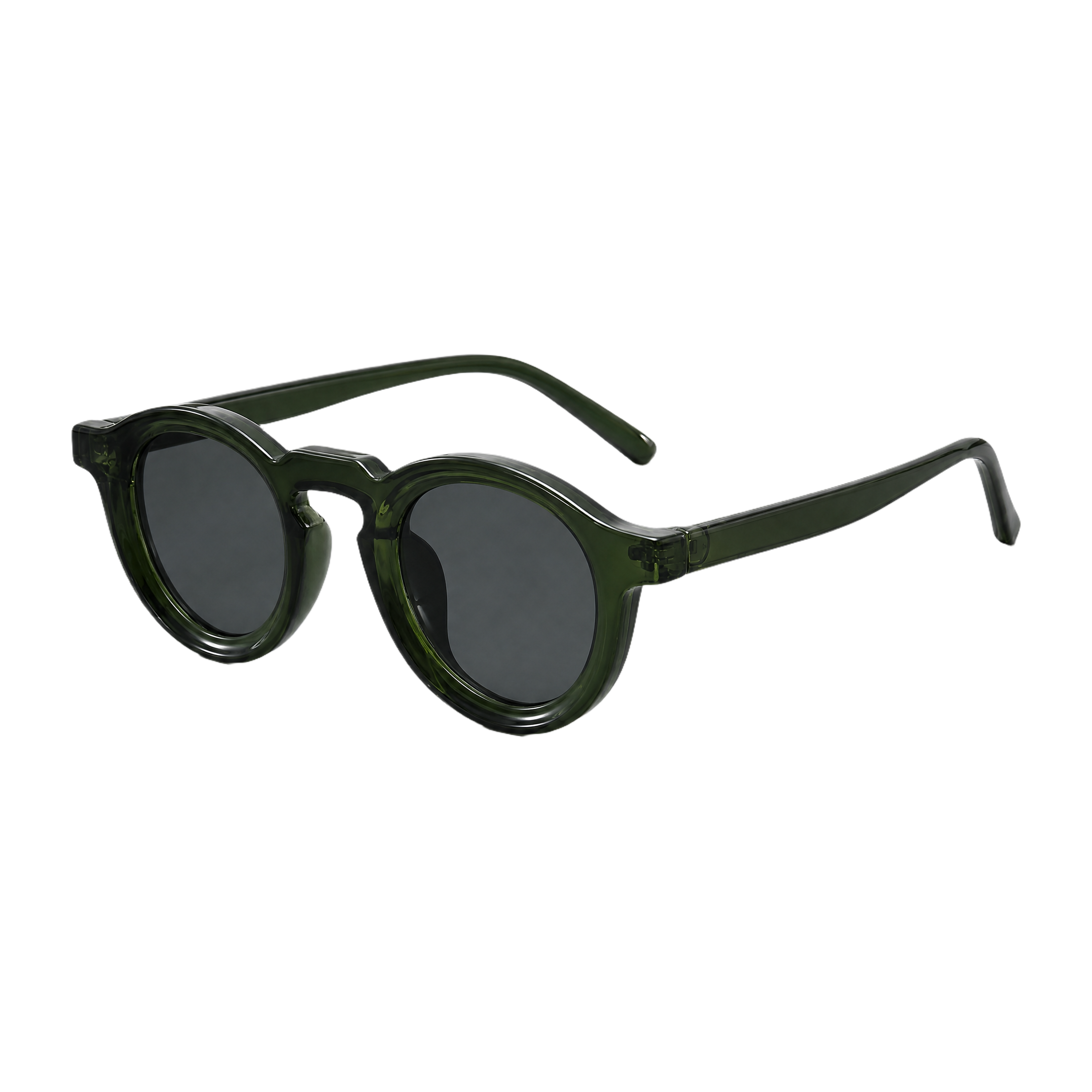 MV Hawthorne — Round Acetate Sunglasses Black 2
