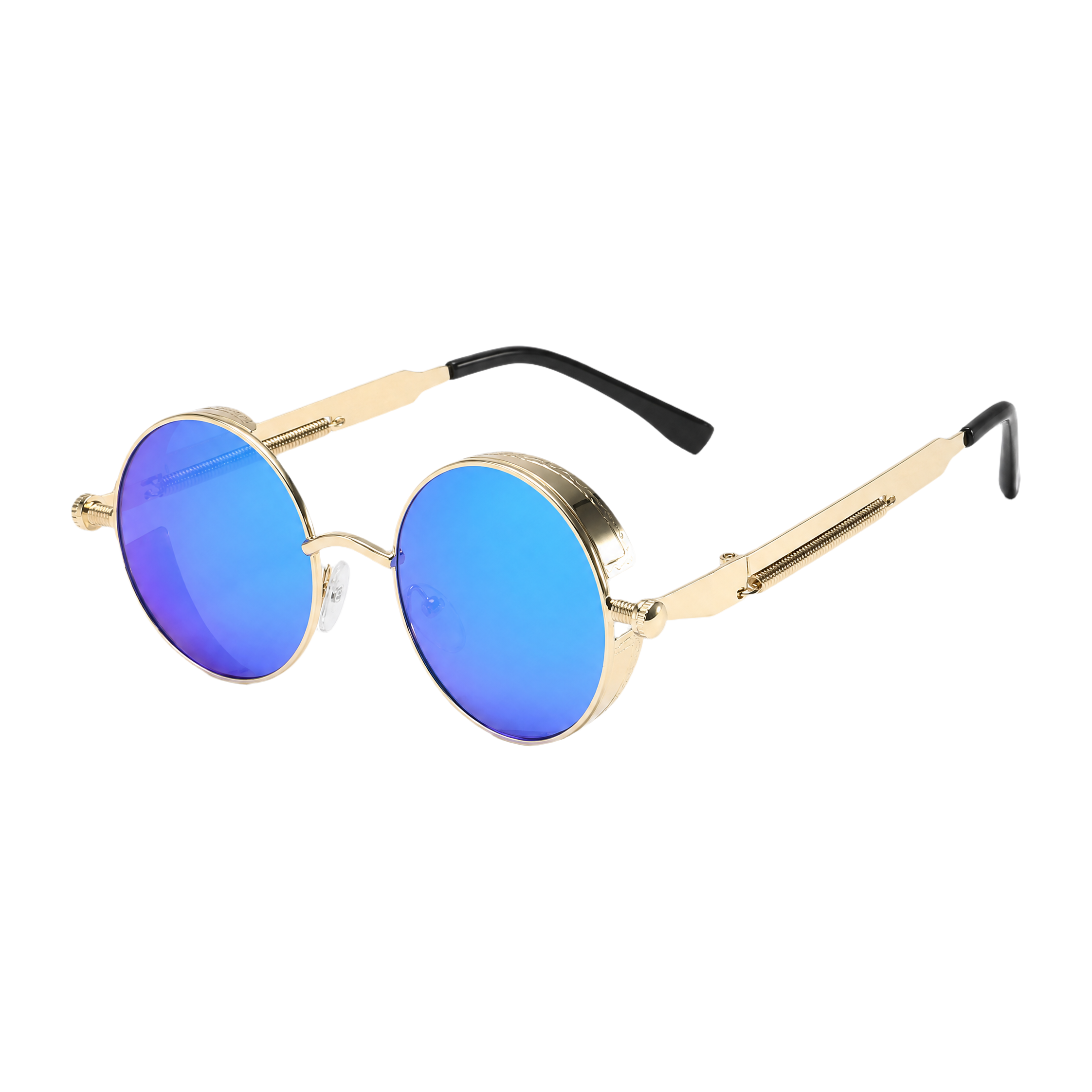 MV Vintage Round No.04 — Sunglasses Blue
