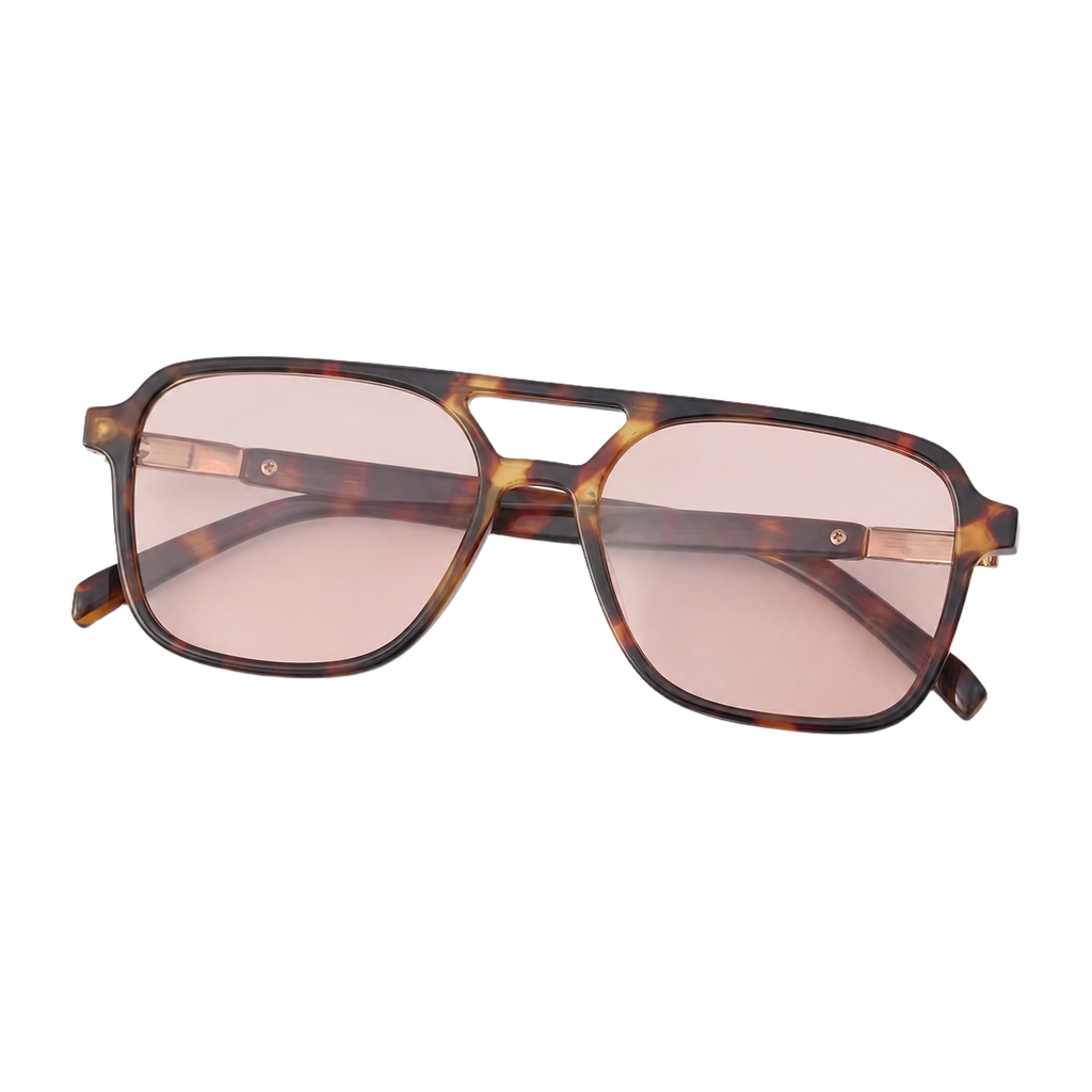 MV Sterling — Double-Bridge Pilot Sunglasses folded