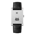HeroForce 5035P – Jump-Hour Rectangle Watch with Embossed Leather Strap Martino Valenti