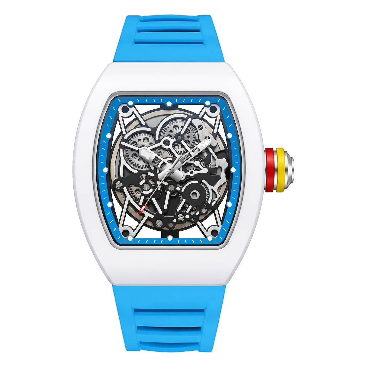 RIVANTO - White case, blue strap