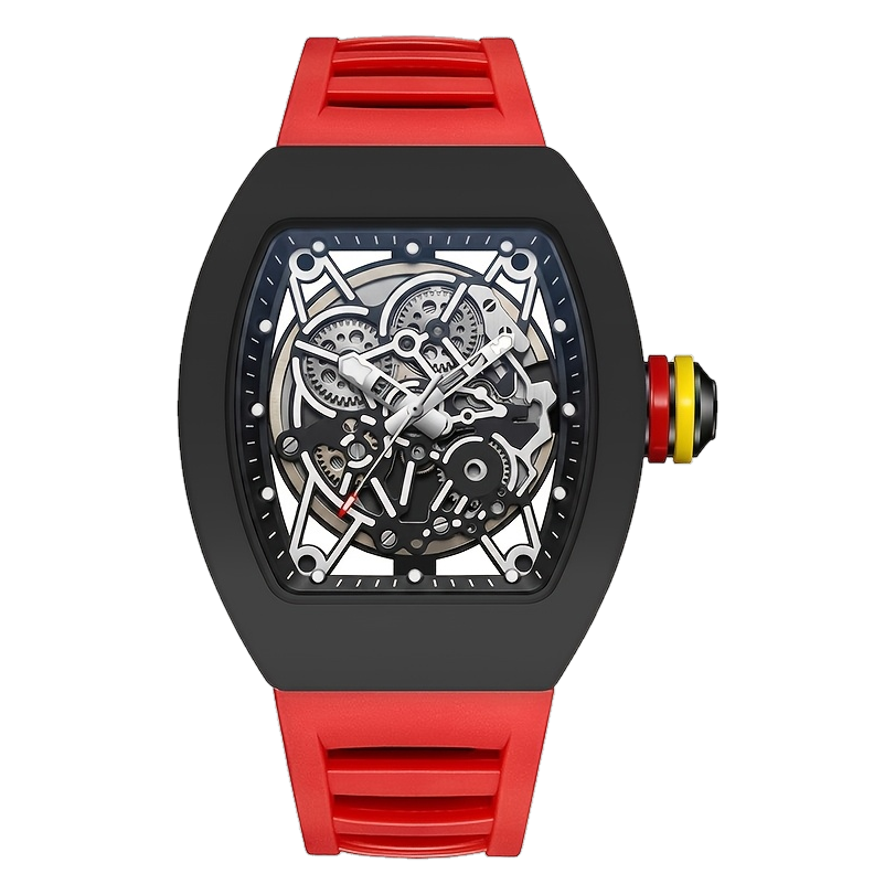 RIVANTO - Black case, red strap