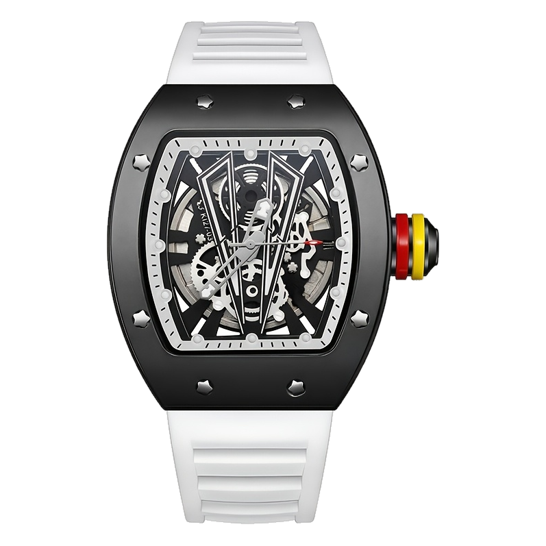 VELCRON - Black case, white strap