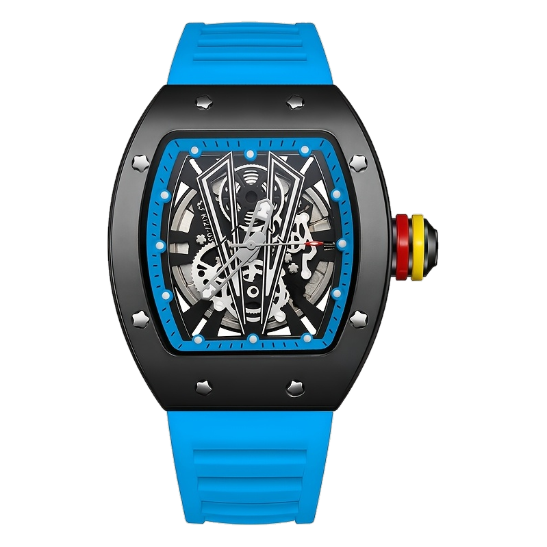 VELCRON - Black case, blue accent
