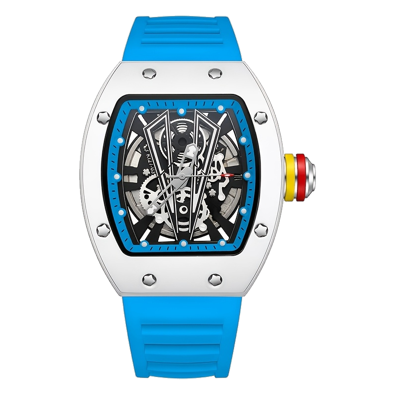 VELCRON - White case, blue accent