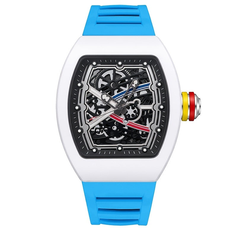 CORSARO - White case, blue silicone strap