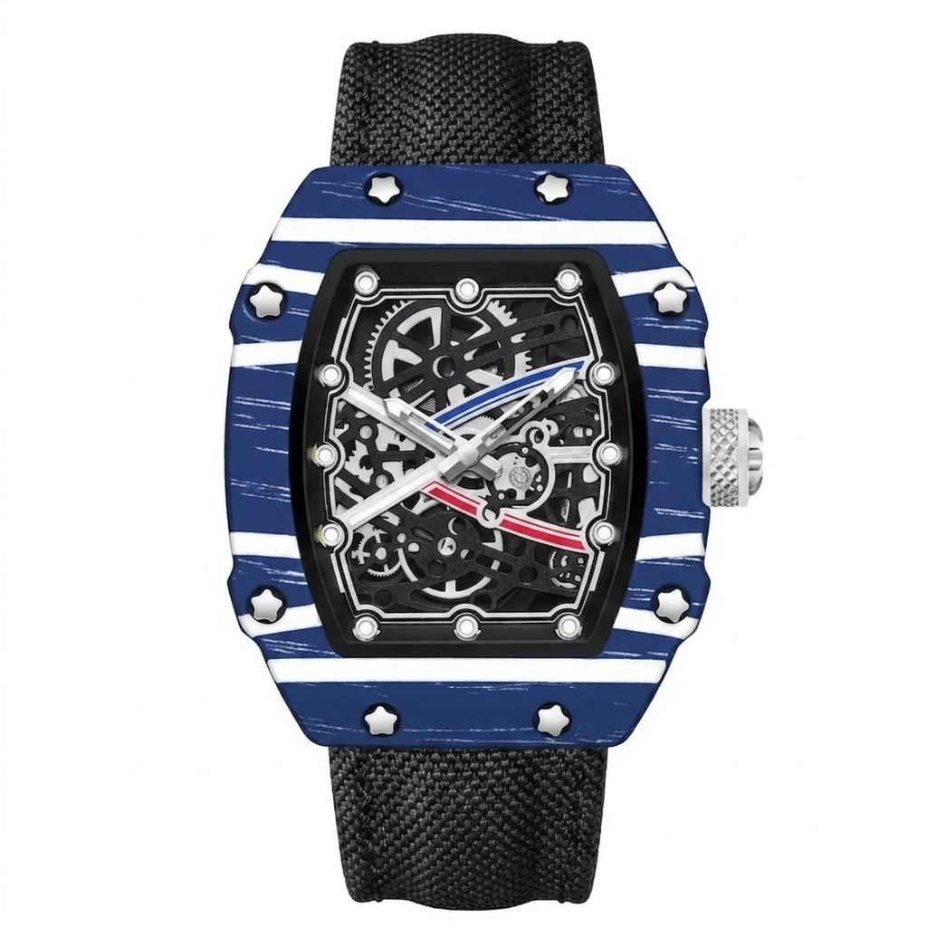 NYZARO – Skeleton Tonneau Sport Watch GIORGIO MARENO