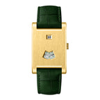 HeroForce 5035P – Jump-Hour Rectangle Watch with Embossed Leather Strap Martino Valenti
